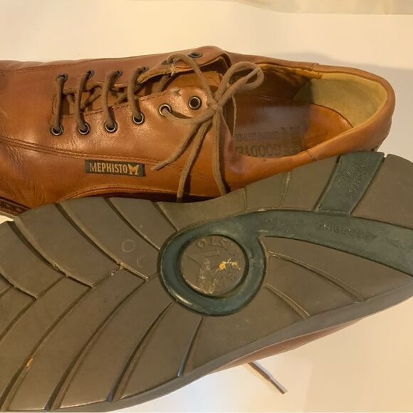 Mens Mephisto Abel Air Relax Goodyear Welt Derby Leather Walking Shoes Size 10